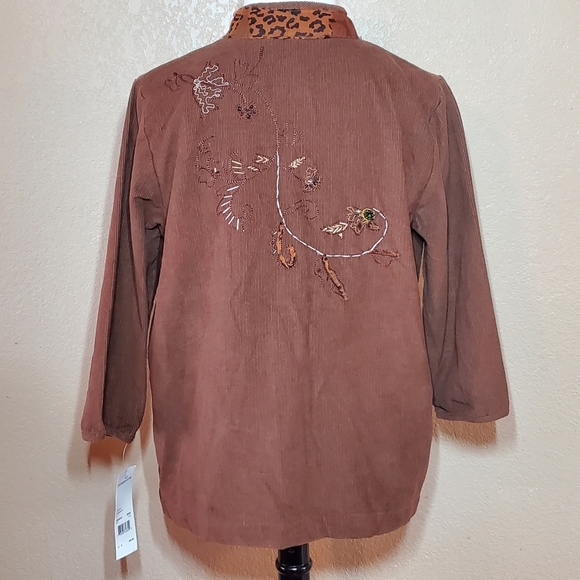 NWT NOTATIONS Siena Corduroy Jacket - Picture 2 of 5